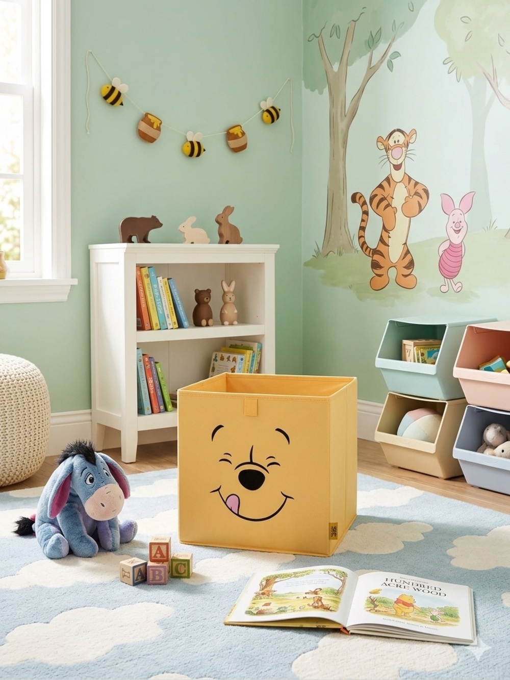 Disney Winnie the Pooh cube new perfect for storage decorations etc